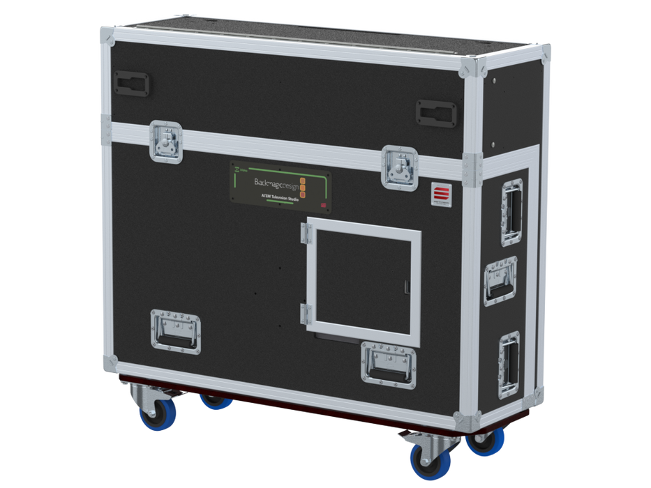 Santosom Video Controller Flight case, Production mixer BlackMagic Atem Television Stu