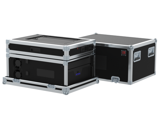 Santosom Video Controller Flight case Regie de Vídeo 5U + Workstation 27"