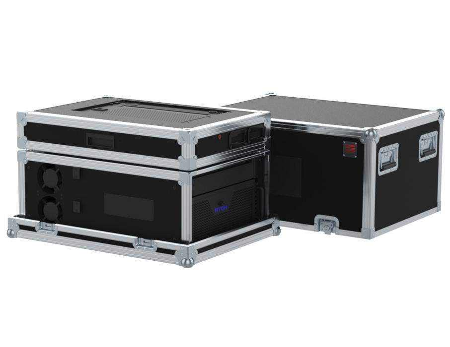 Santosom Video Controller Flight case Regie de Vídeo 5U + Workstation 27"