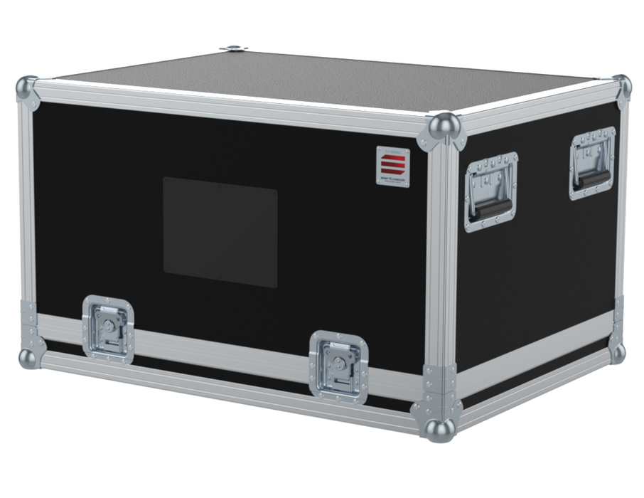 Santosom Video Controller Flight case Regie de Vídeo 5U + Workstation 27"