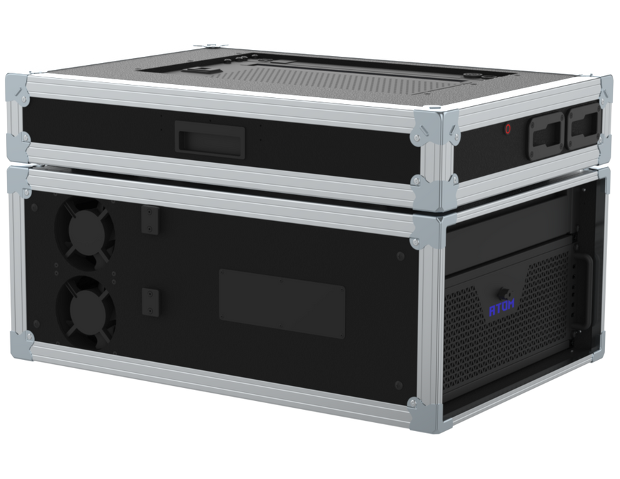 Santosom Video Controller Flight case Regie de Vídeo 5U + Workstation 27"