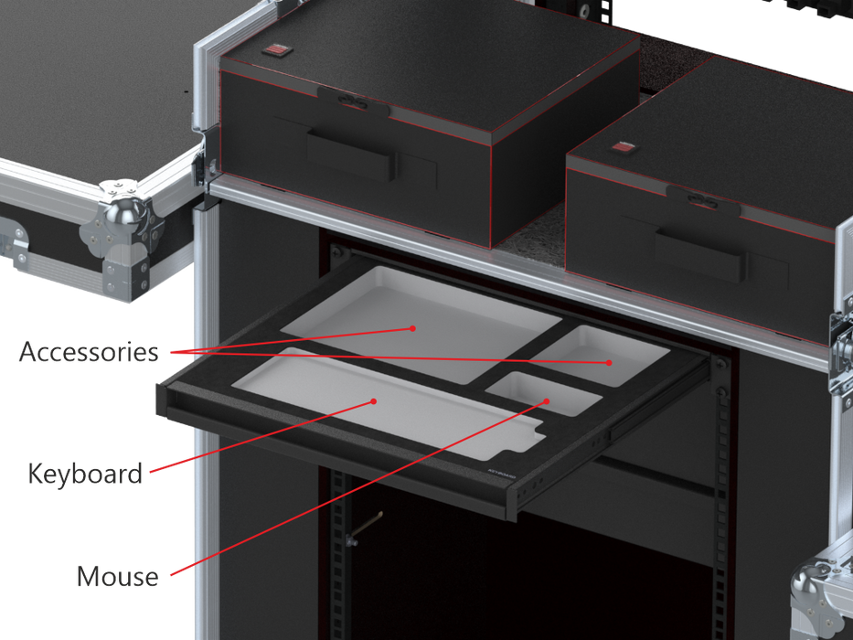 SANTOSOM Flight case Regie Follow-Me