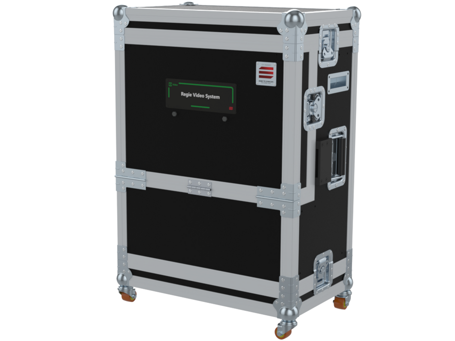Santosom Flight case Regie 4, Video Production Controller+LCD+19" 3U