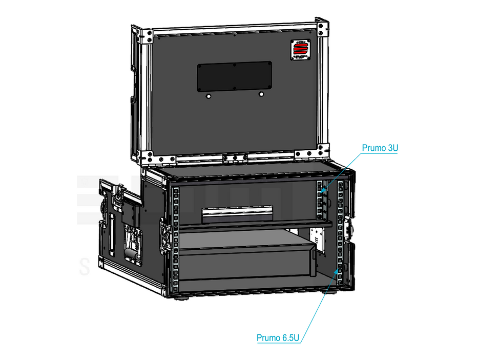 SANTOSOM Video Production Controller+LCD+19" 3U Regie RG-40, Video Controller + LCD, 3U