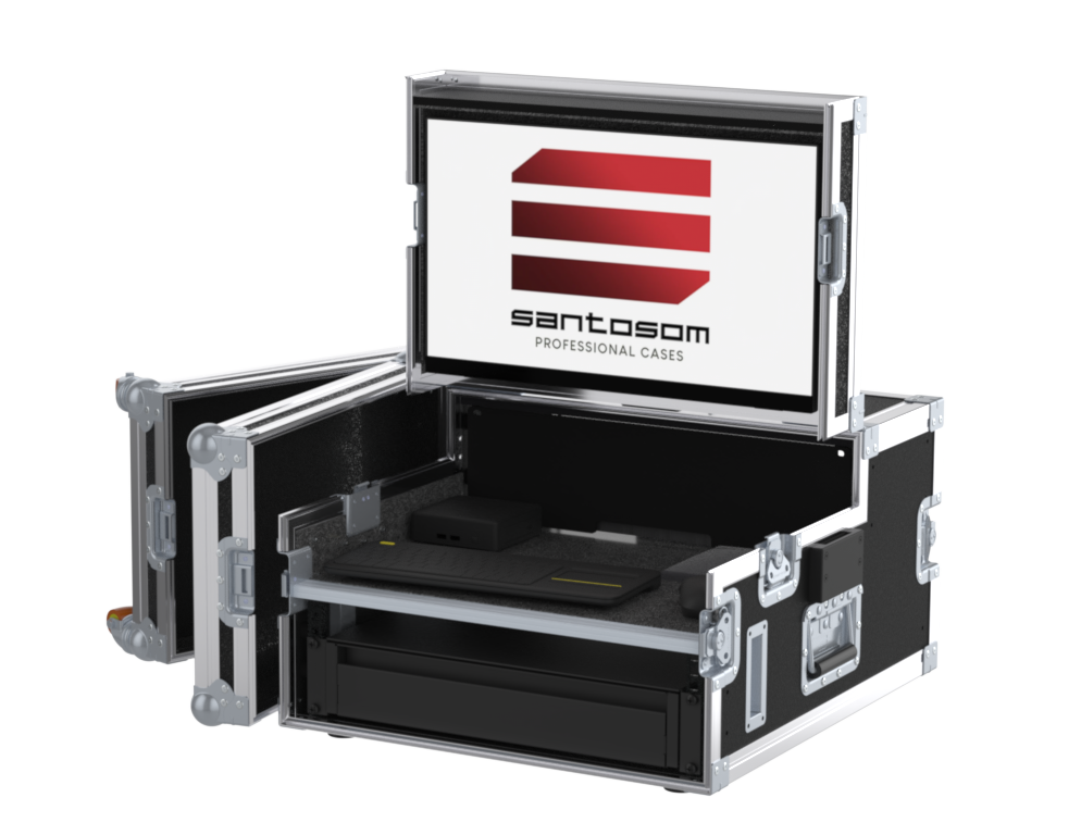 SANTOSOM Video Production Controller+LCD+19" 3U Regie RG-40, Video Controller + LCD, 3U