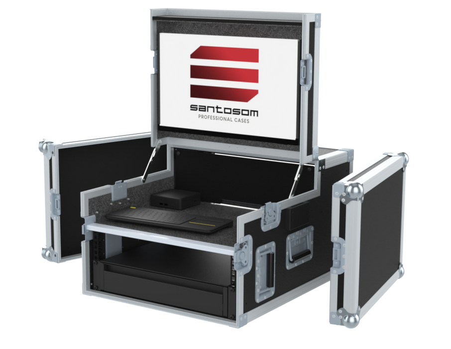 SANTOSOM video Controller + LCD + 19P-4U Regie RG-40, Video Controller + LCD, 4U