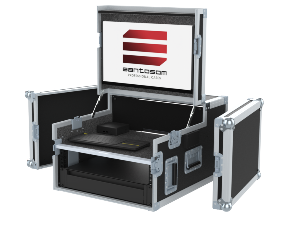 SANTOSOM video Controller + LCD + 19P-4U Regie RG-40, Video Controller + LCD, 4U