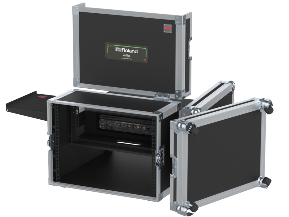 Santosom   Flight case Regie 4, Roland VR-4HD+LCD+19" 3U