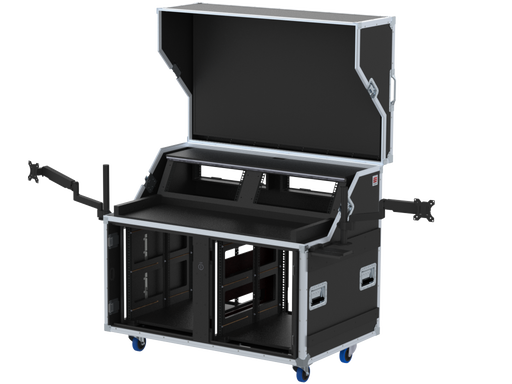 SANTOSOM Regie Double Side Sliding-Rack, 12U + 4U +3U