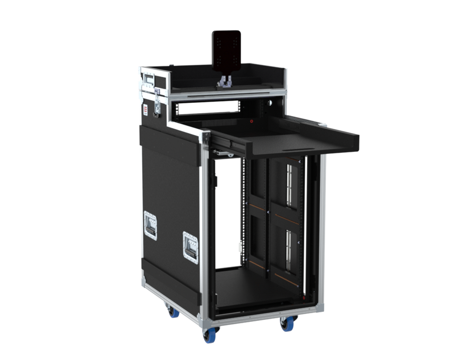 SANTOSOM Regie Single Side Sliding-Rack, 16+2U