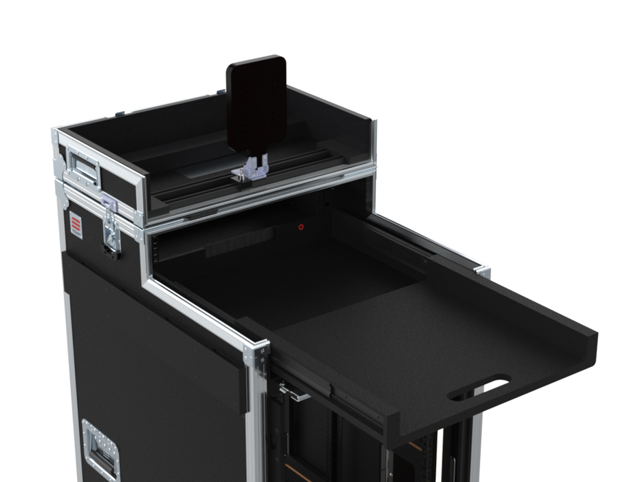 SANTOSOM Regie Single Side Sliding-Rack, 16+2U