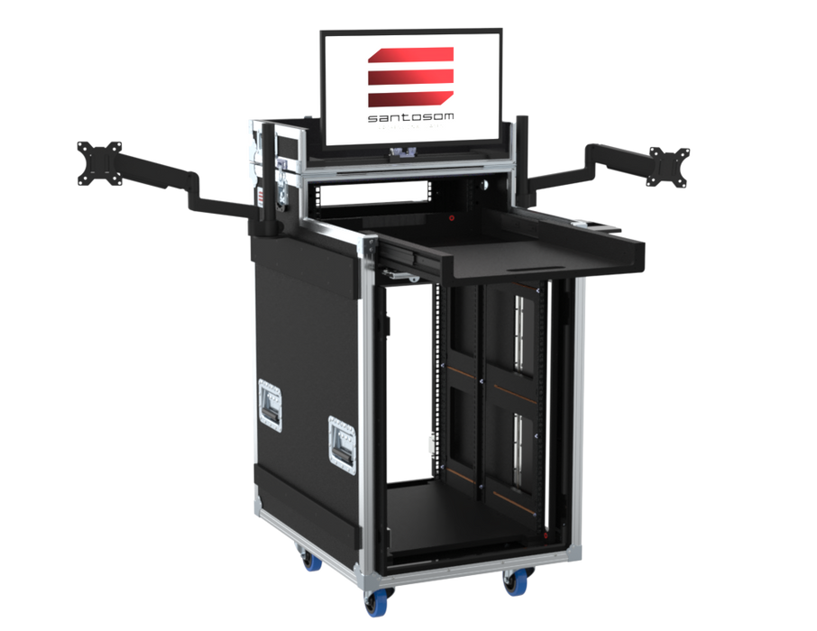 SANTOSOM Regie Single Side Sliding-Rack, 16+2U