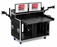SANTOSOM Regie Double Side Sliding-Rack 130.80.100, 12+2U