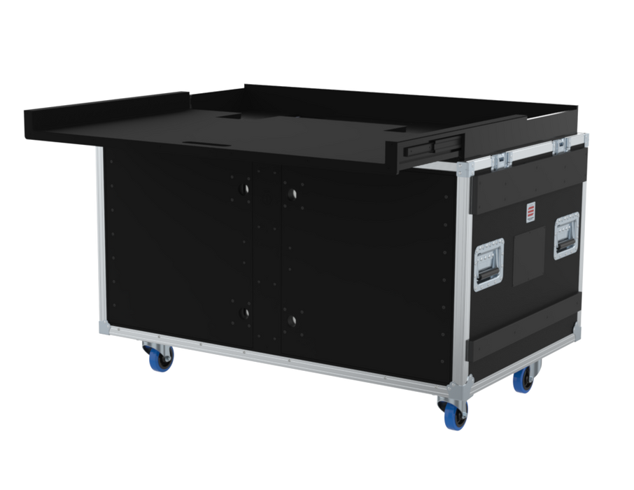 SANTOSOM Regie Double Side Sliding-Rack 130.80.130, 12+12U