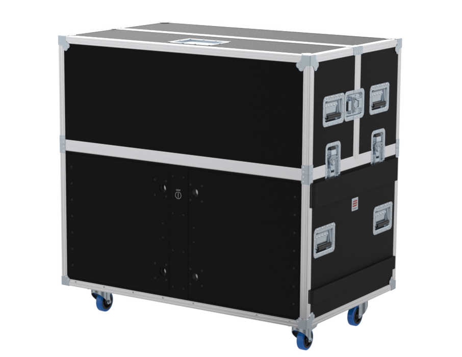 SANTOSOM Regie Double Side Sliding-Rack 130.80.130, 12+12U