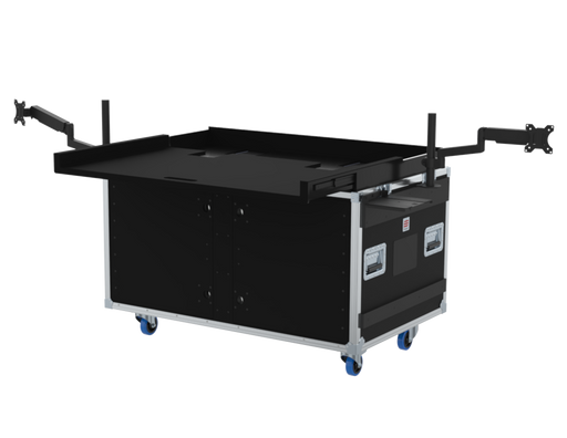 SANTOSOM Regie Double Side Sliding-Rack 130.80.130, 12+12U