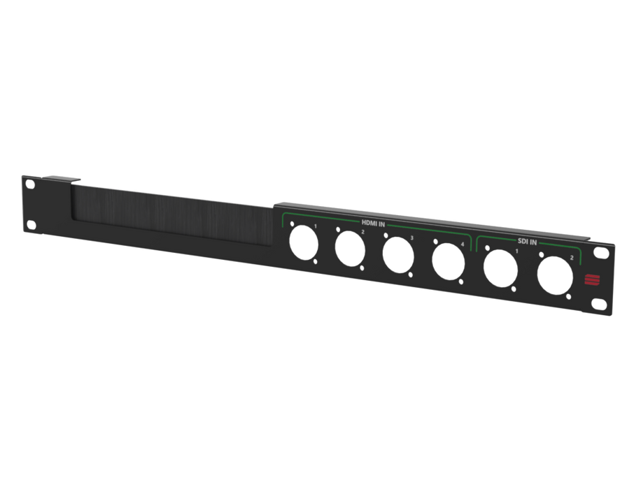 SANTOSOM HARDWARE Painel de Rack 1U, com impressão (HDMI 1-4 / SDI 1-2)