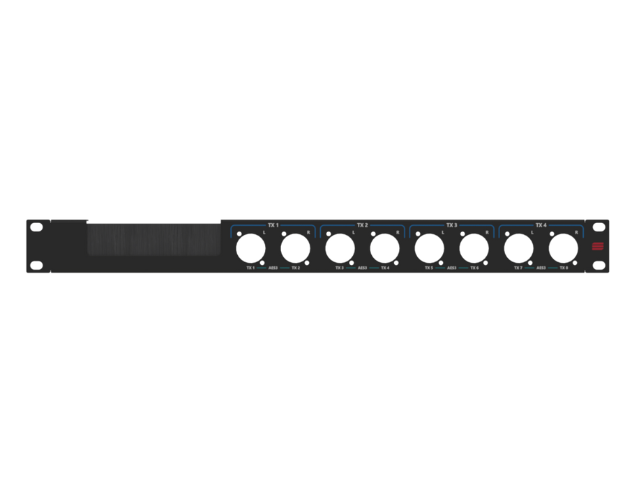 SANTOSOM HARDWARE Painel de Rack 1U, with UV imprints (MIX 1-4)