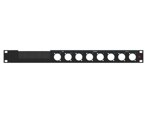 SANTOSOM HARDWARE Painel de Rack 1U, com impressão (AES, TLKBCK, DANTE)