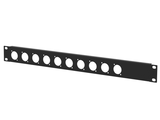 Adam Hall HARDWARE Rack Panel 1U, 10x D-Size (10+0)