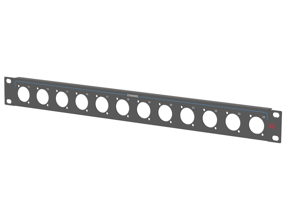 Santosom HARDWARE Rack Panel 1U, 12x D-Size (13-24)
