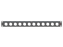 Santosom HARDWARE Rack Panel 1U, 12x D-Size OUT (1-12)