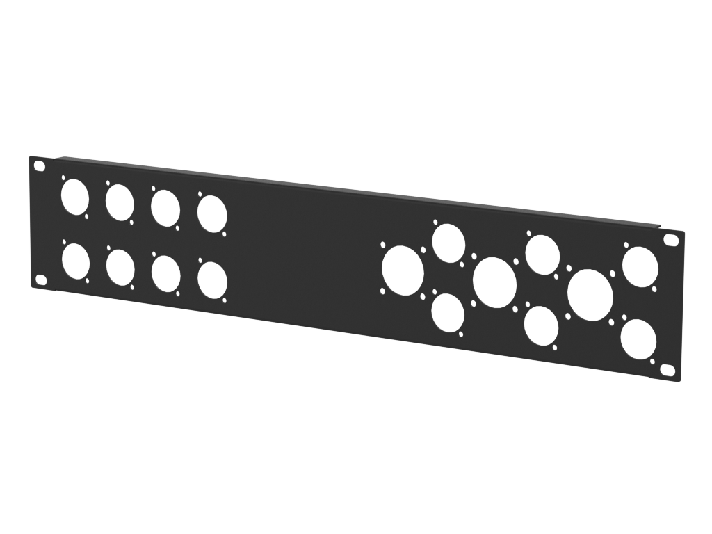 SANTOSOM HARDWARE Rack Panel 2U,14 D-Series, 3 G-Series