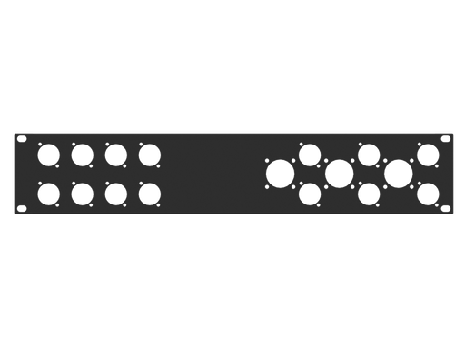 SANTOSOM HARDWARE Rack Panel 2U,14 D-Series, 3 G-Series