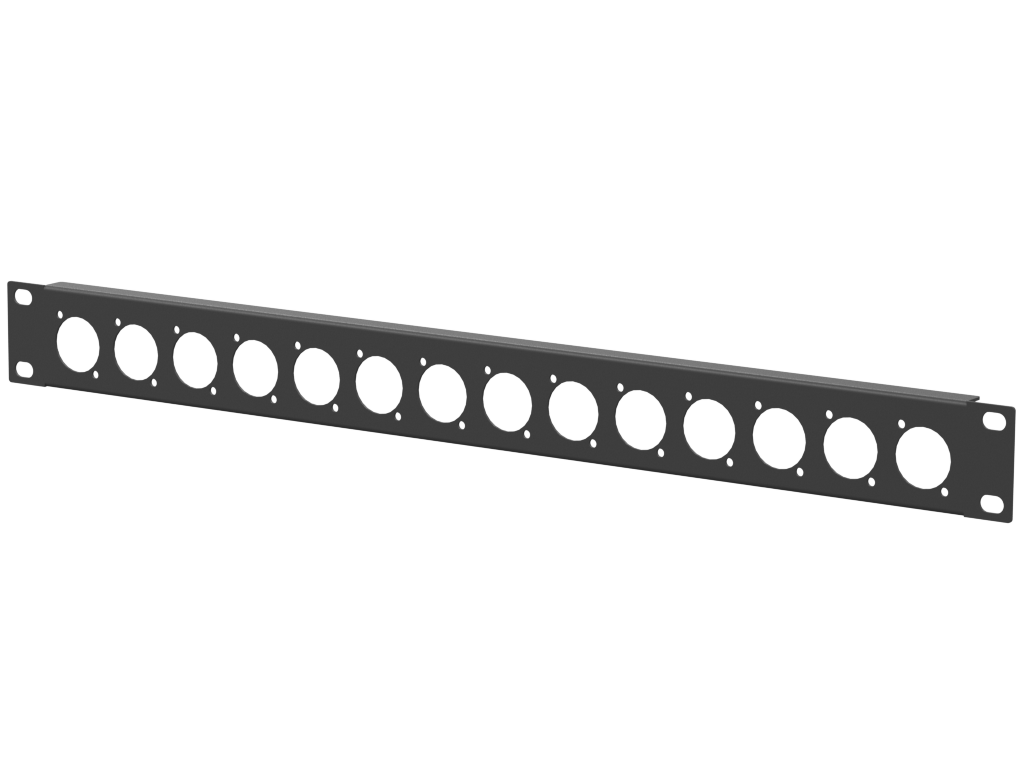 Adam Hall HARDWARE Rack Panel 1U, 14 D-Size