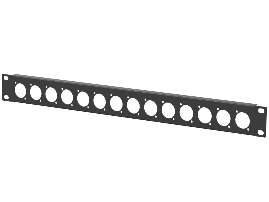 Adam Hall HARDWARE Rack Panel 1U, 14 D-Size