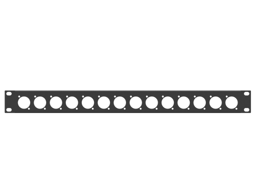 Adam Hall HARDWARE Rack Panel 1U, 14 D-Size