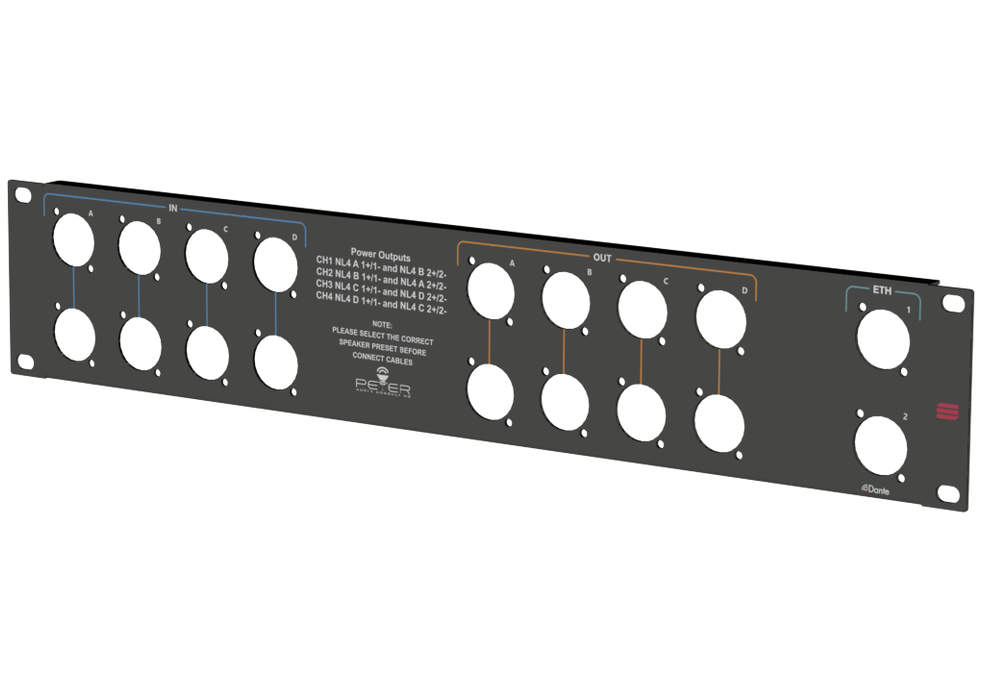 Adam Hall 19" Rack Panel 2U, Nexo NXAMP