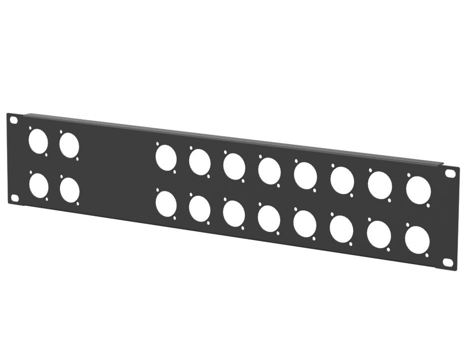 Santosom HARDWARE Rack Panel 2U, 20 D-Size (4+16)