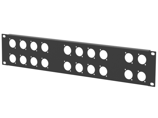 Santosom HARDWARE Rack Panel 2U, 20 D-Size (8+8+4)