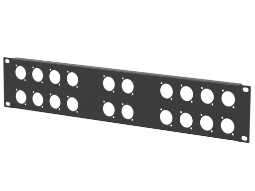 Santosom HARDWARE Rack Panel 2U, 20 D-Size (8+4+8)