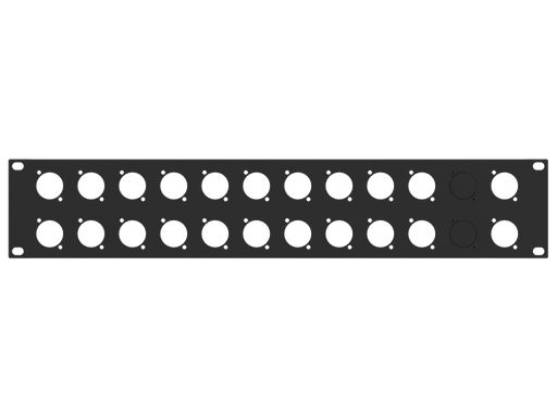 Santosom HARDWARE Rack Panel 2U, 22 D-Size