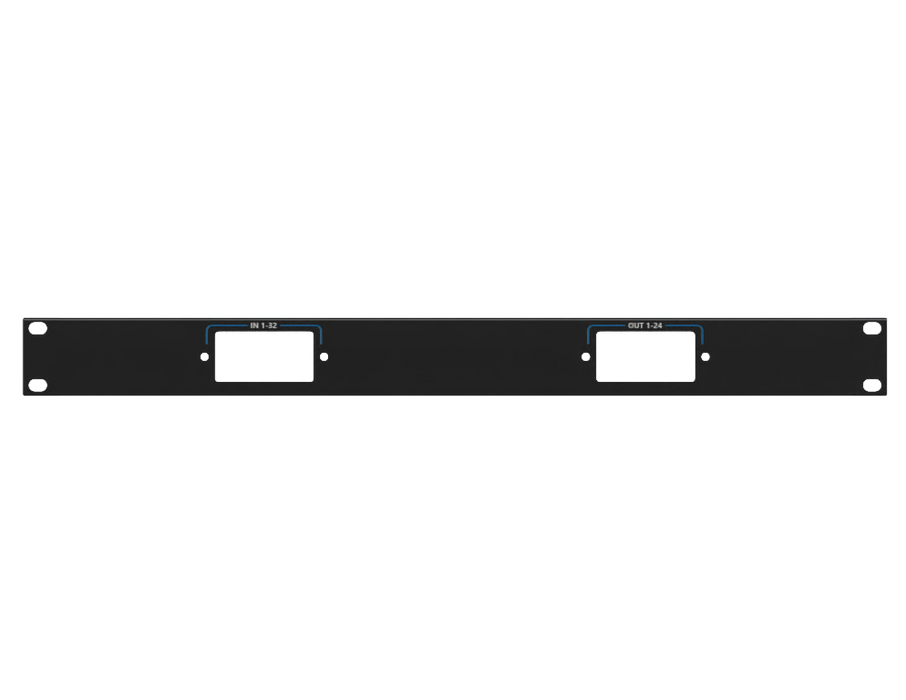 Adam Hall Hardware Painel de Rack 1U, com impressão (IN 1-32, OUT 1-24)