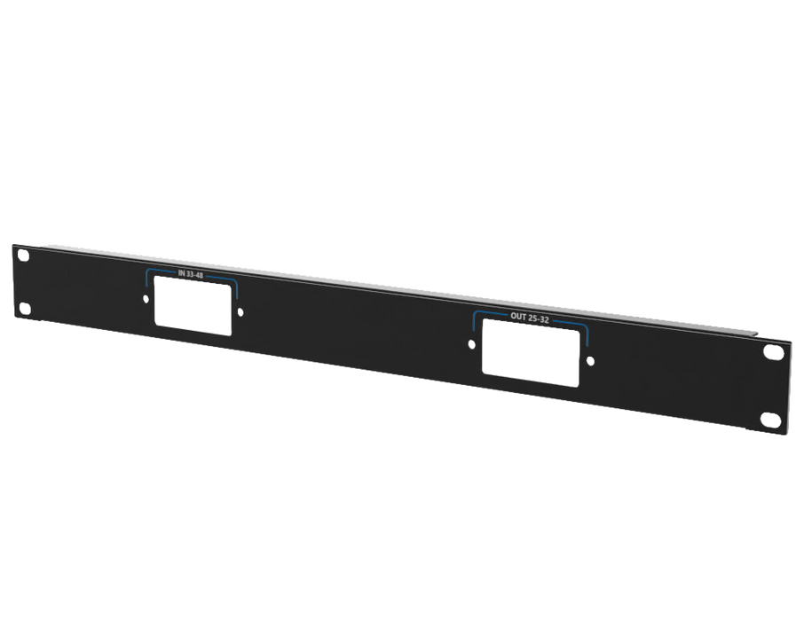 Adam Hall Hardware Painel de Rack 1U, com impressão (IN 33-48, OUT 25-32)