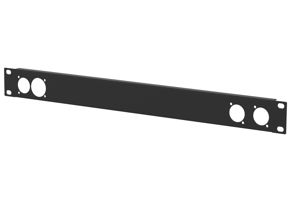 Santosom HARDWARE Rack Panel 1U, True1 in/out, 2x D-Size