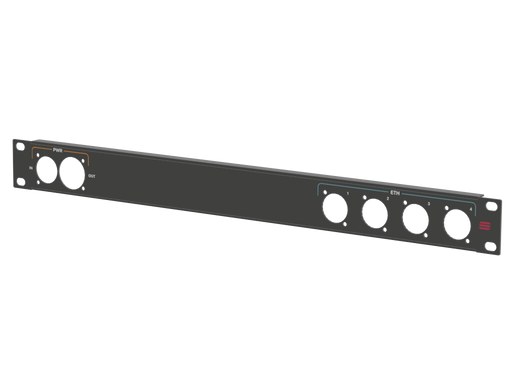 Santosom HARDWARE Rack panel 1U, printed, ETH (1-4)