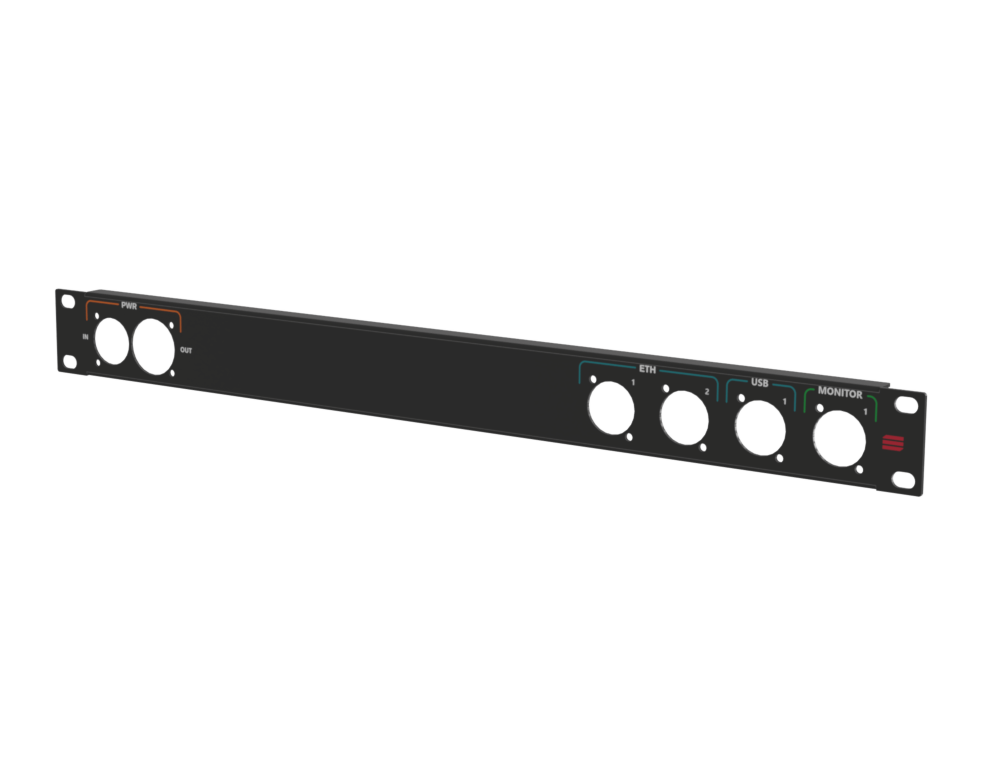 Santosom HARDWARE Rack panel 1U, printed, (PWR ETH, USB, MONITOR ...
