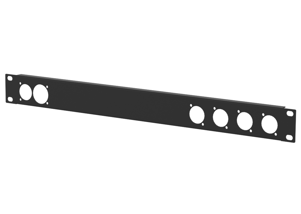 Santosom HARDWARE Rack Panel 1U, 1x True1 in/out, 4x D-Size