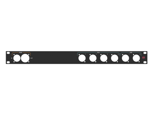 Santosom HARDWARE  Rack Panel 1U, printed, (PWR, ETH, USB)