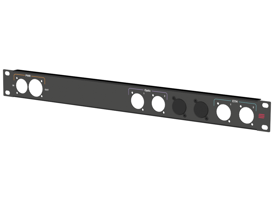 Santosom HARDWARE Rack Panel 1U, printed, (PWR, OPT, ETH)