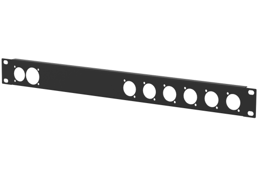 Santosom HARDWARE Rack Panel 1U, 1x True1 in-out, 6x D-Series