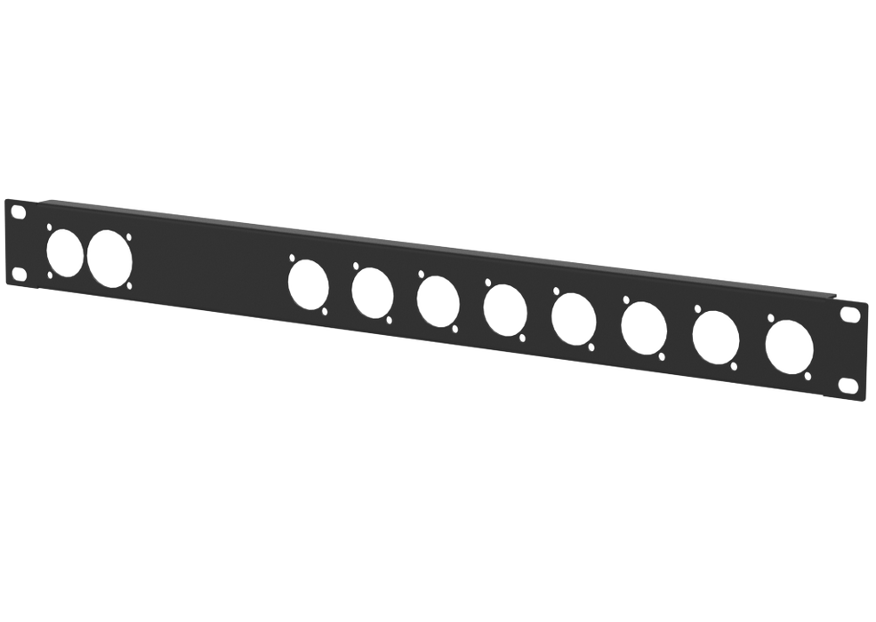 Santosom HARDWARE Rack Panel 1U, 1x True1 in-out, 8x D-Series