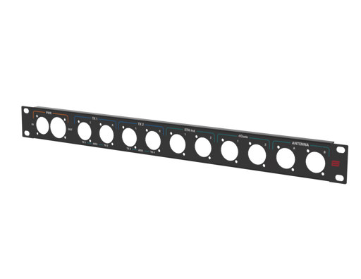 Santosom HARDWARE Rack Panel 1U, printed, True1 in/out, D-Size (PWR, MIX, ETH,