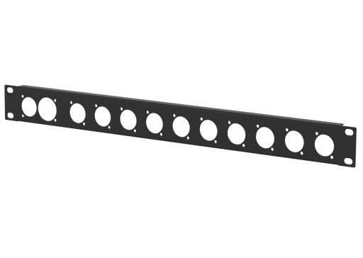 Santosom HARDWARE Rack Panel 1U, 1x True1 in-out, 10x D-Series