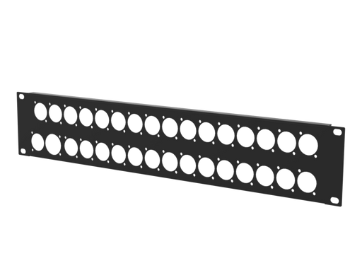 Santosom HARDWARE Rack Panel 2U, 1x True1 in-out, 30x D-Series