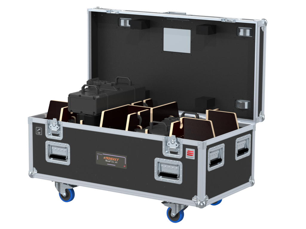 Santosom Rigging Flight case PRO, 2x Moveket Prostage 500 kg D8+